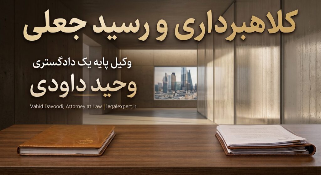 کلاهبرداری با رسید جعلی و نحوه اثبات و پیگیری قانونی