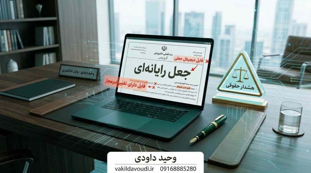 جعل رایانه‌ای و استفاده از داده مجعول عنوان تصویر: