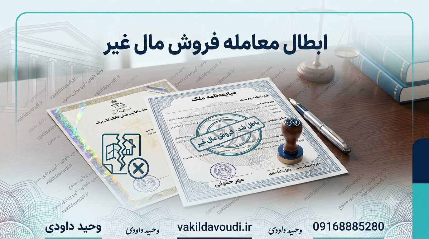 ابطال معامله فروش مال غیر و شرایط قانونی آن