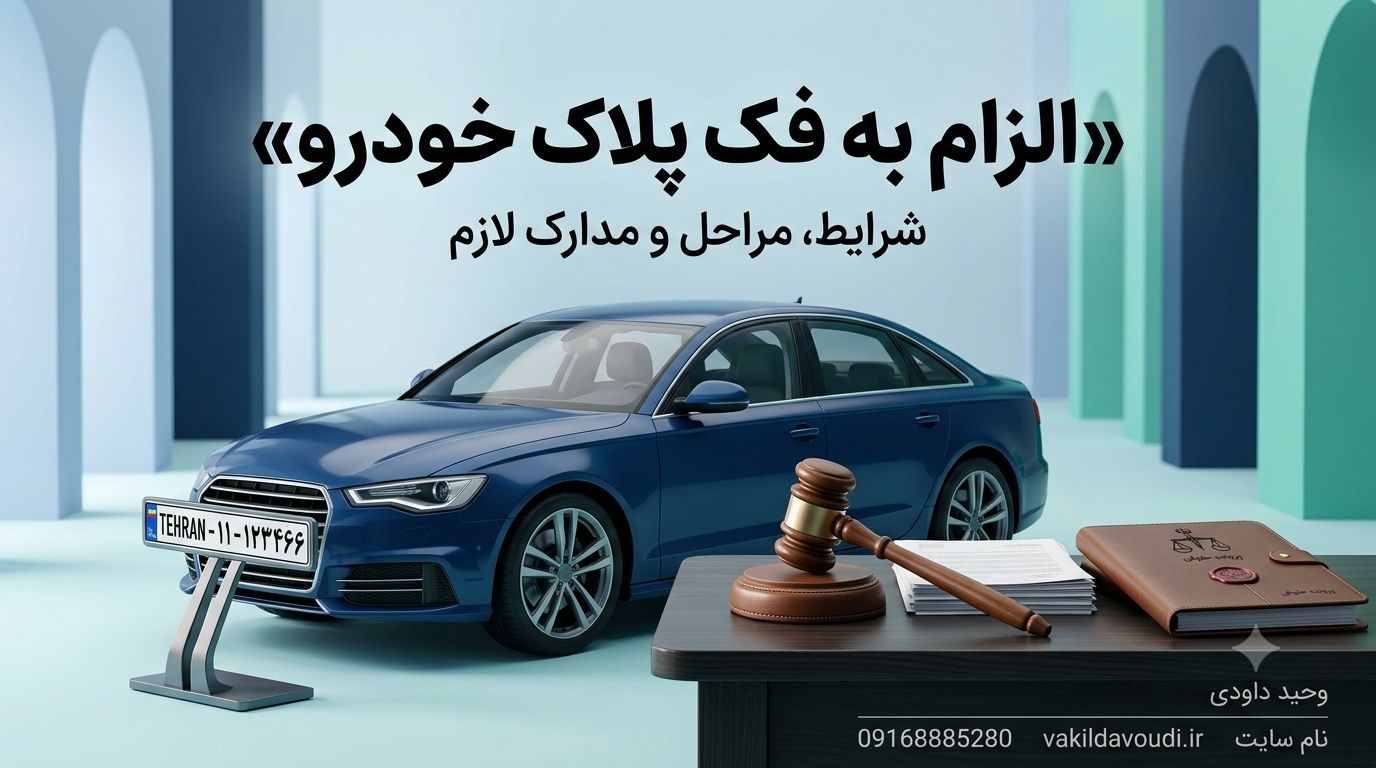 الزام به فک پلاک خودرو؛ شرایط و مراحل قانونی
