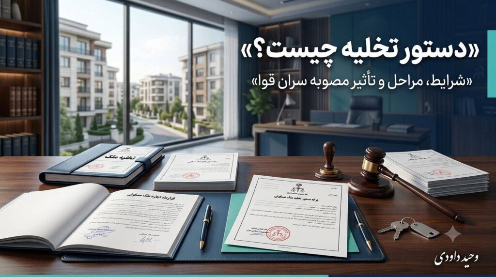 دستور تخلیه ملک و شرایط و مراحل قانونی تخلیه