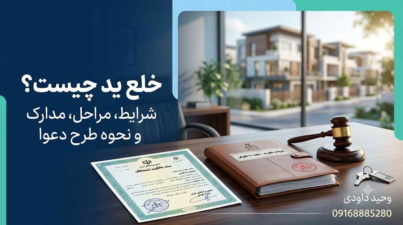 خلع ید چیست و شرایط و مراحل طرح دعوای خلع ید