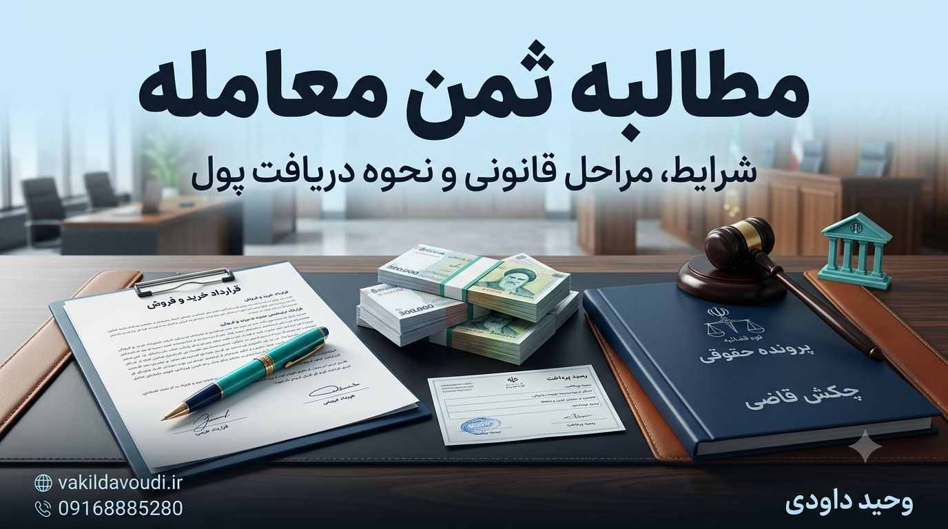 مطالبه ثمن معامله و پیگیری قانونی پرداخت مبلغ قرارداد