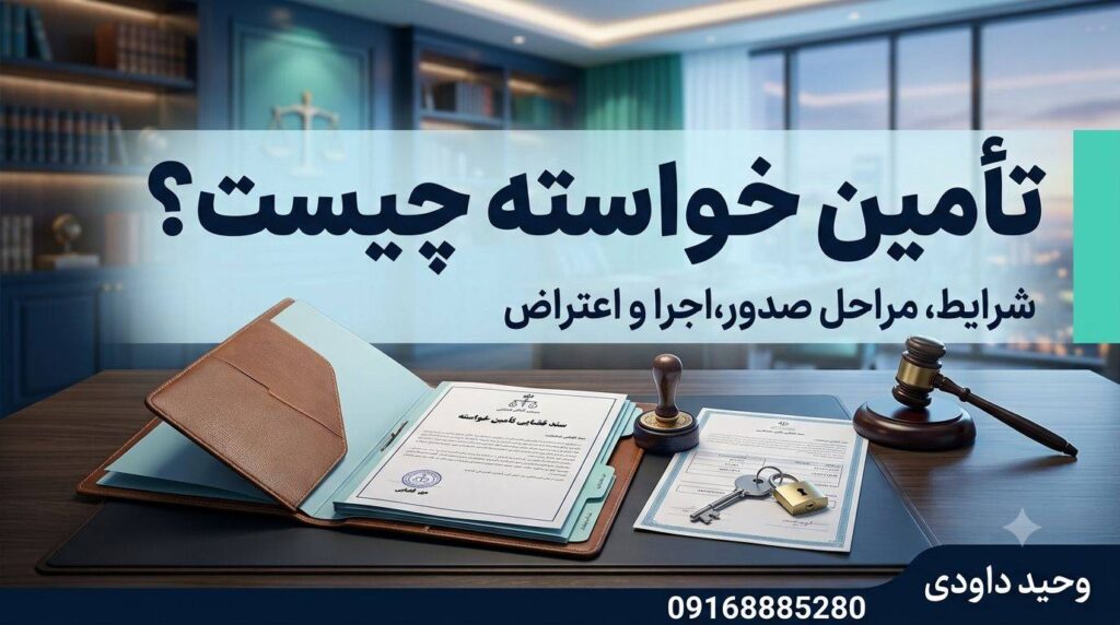 تأمین خواسته و شرایط صدور و اجرای قرار تأمین خواسته