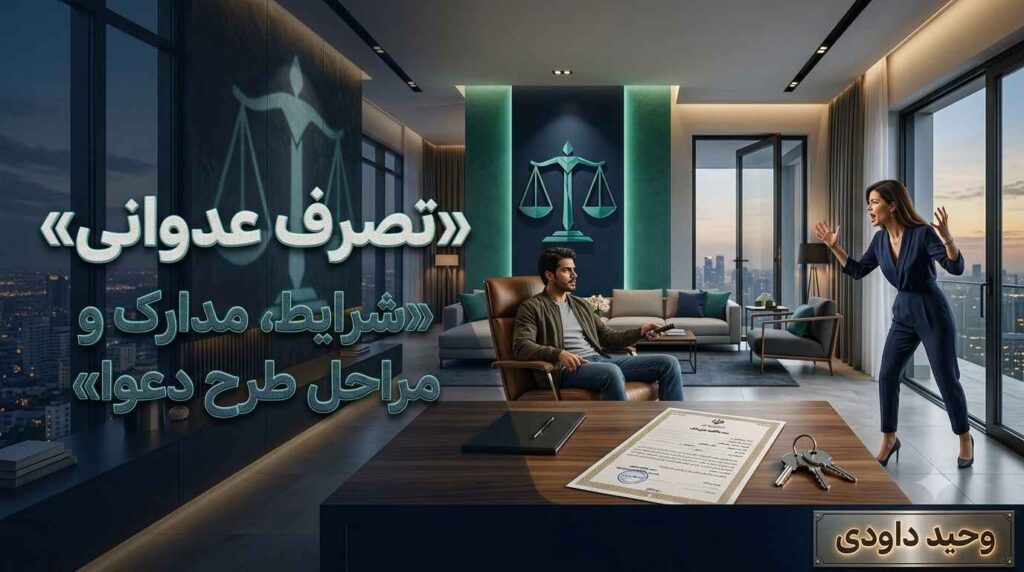 تصرف عدوانی و شرایط طرح دعوای تصرف عدوانی