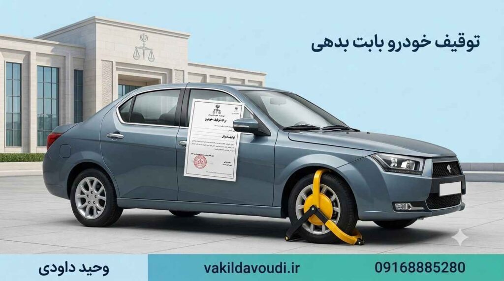 توقیف خودرو بابت بدهی