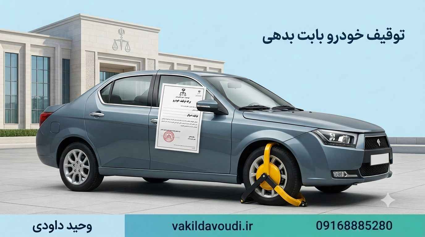 توقیف خودرو بابت بدهی